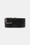 Tommy Jeans curea de piele culoarea negru, AM0AM13686