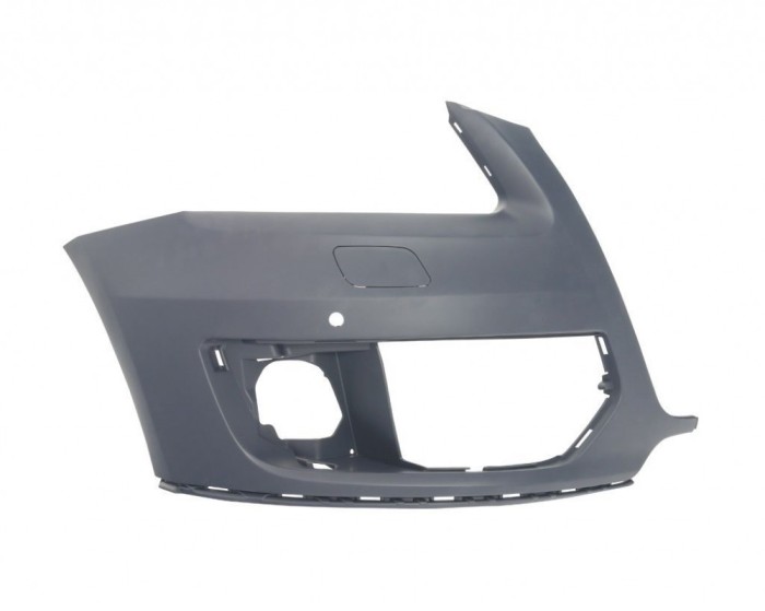 Parte laterala bara , colt lateral flaps fata dreapta Audi Q5 (8r), 09.2008-06.2012, cu primer, cu gauri pentru spalator si senzori de parcare, 8R080