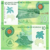 Nicaragua 10 Cordobas 2014, Bancnota Polimer UNC, P-209