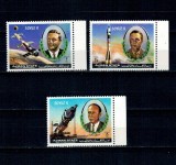 Ajman 1971 - Cosmonautica, Soyuz 11, cosmonauti, serie dantelata neuzata