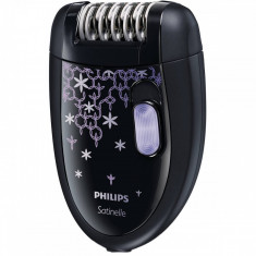 Epilator Philips HP6422/01 Satinelle 2 viteze Negru / Mov foto