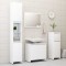Gossi set mobilier de baie, 4 piese, alb, lemn prelucrat