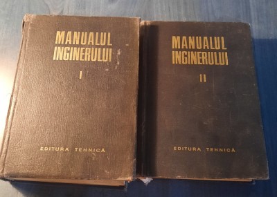 Manualul inginerului 1965 2 volume foto