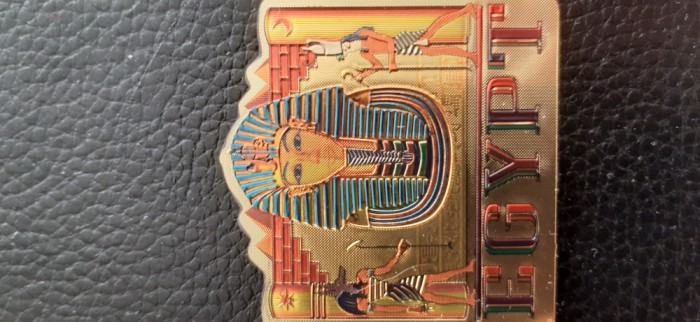 XG Magnet frigider- tematica turistica - Egipt - Tutankhamon si Zeita Bastet