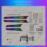 Lumini ambientale VW Tiguan 2022-2023 trimuri control telefon sau sistem original CarStore Technology