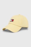 Tommy Jeans șapcă de baseball din bumbac cu imprimeu, AW0AW15848