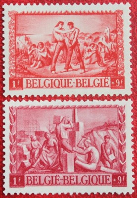 Belgia, 1945, razboi, fond pentru ajutorul lucratorilor postali, MNH foto
