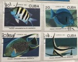 (B ) Timbre serii Straine tema Pesti Cuba, Stampilat