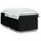 vidaXL Pat box spring cu saltea, negru, 90x200 cm, textil 3285444