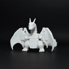 Figurină Charizard 3D Articulată, de pictat - 9 cm