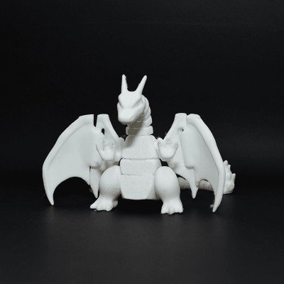 Figurină Charizard 3D Articulată, de pictat - 9 cm foto