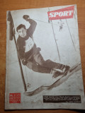 Revista sport ianuarie 1961-fotbal echipa UTA arad,ski,hokey,gimnastica