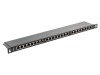 Patch Panel LANBERG 24 Porturi Cat 5e 19" Rack Negru