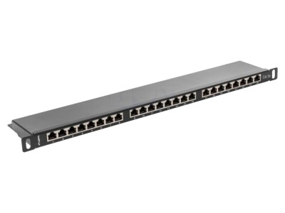 Patch Panel LANBERG 24 Porturi Cat 5e 19&amp;quot; Rack Negru foto