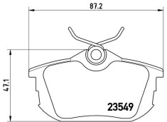 BREMBO P 54 023 PRIME LINE set placute frana,frana disc foto