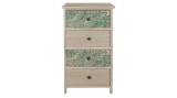 Comoda lemn natur verde 40 x 29 x 73 cm