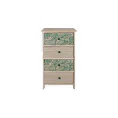Comoda lemn natur verde 40 x 29 x 73 cm
