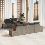 Cumpara ieftin Set de canapele pentru grădină 8 pcs Gri Rattan poli