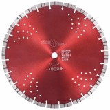 Cumpara ieftin Disc diamantat de taiere cu segmente turbo si gauri otel 350 mm