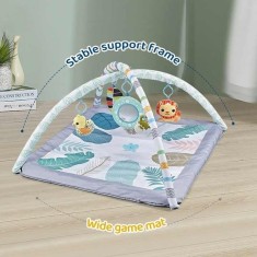 Saltea si Centru de Activitati pentru bebelusi, Spatiu de joaca 2 in 1 Usor de Curatat, Antiderapant, Multifunctional