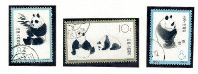 China 1963 - Giant panda, serie stampilata foto
