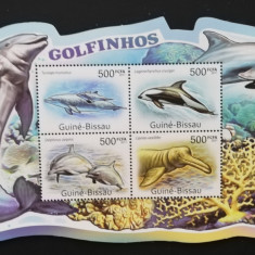 GUINEA BISSAU - MAMIFERE MARINE-delfini- coala mica, NEOBLITERATA -G BIS 312