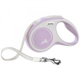 Flexi New Comfort, S Tape, lesa retractabila, 5m, roz