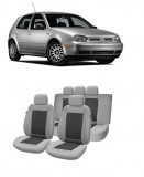 Cumpara ieftin Set Huse scaune auto VW GOLF IV (1997 - 2004) Gri inchis-Gri deschis
