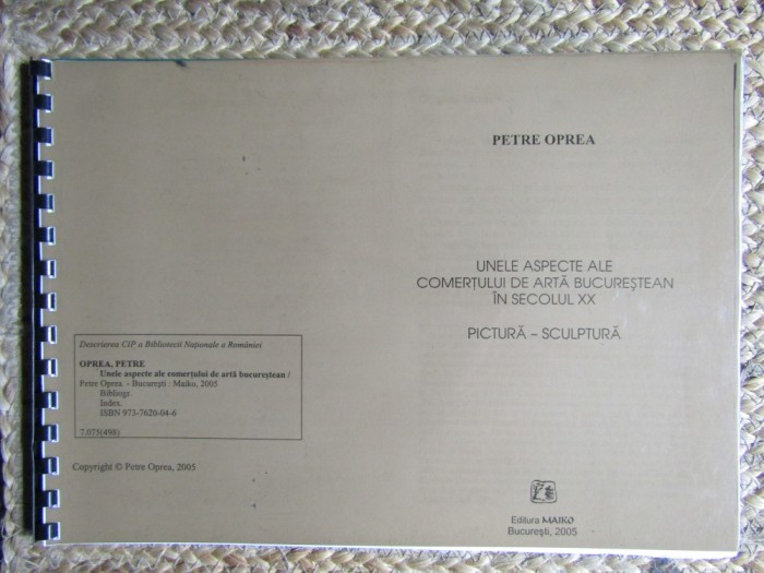 Petre Oprea - Unele aspecte ale comertului de arta bucurestean in secolul XX SEROX