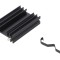 Radiator extrudat negru 50mm