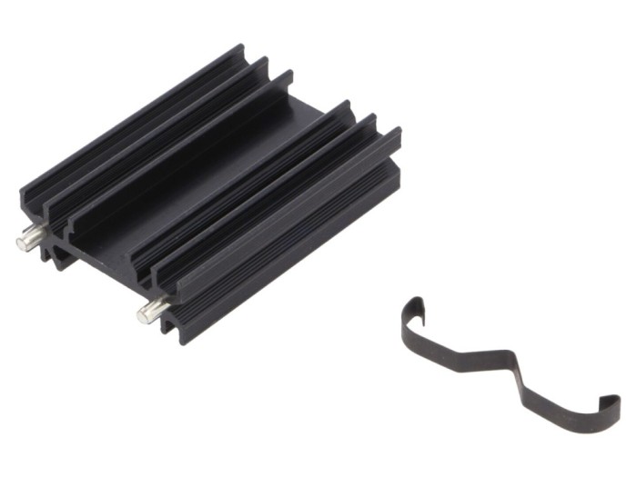 Radiator extrudat negru 50mm