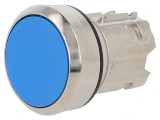 Comutator de Apăsare 22mm 2 Pozitii Albastru
