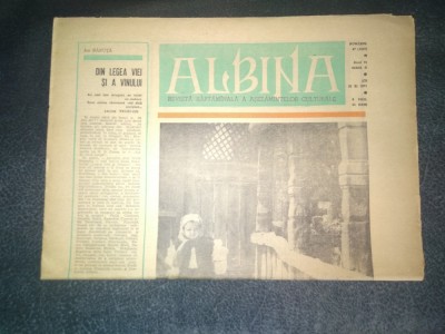 REVISTA ALBINA 25 NOIEMBRIE 1971 foto
