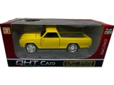 Macheta metalica Pick-Up Classic galbena 1:32 Die-Cast cu lumini si sunete