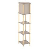 Cumpara ieftin Lampa - Etajera din Lemn cu 3 Rafturi 29x25x133cm