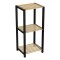 Etajeră Lemn MDF, Model 3 Rafturi, Culoare Negru-Natural, Dimensiuni 35x29x78cm