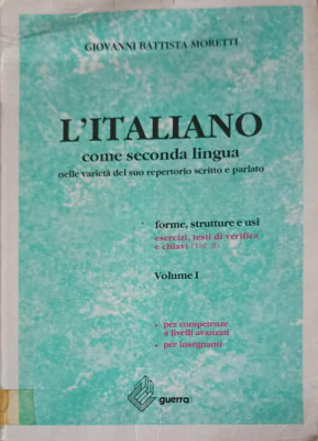 L&amp;#039;ITALIANO COME SECONDA LINGUA-GIOVANNI BATTISTA MORETTI foto