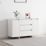 Gossi dulap alb 120x41x75 cm lemn prelucrat