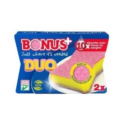 Burete de spălat vase Bonus Duo fără zg&acirc;rieturi, 2 buc/pachet, B146