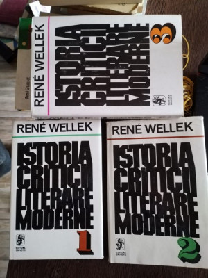 ISTORIA CRITICII LITERATURII MODERNE - RENE WELLEK 3 VOL foto