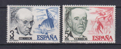 SPANIA 1976 PERSONALITATI MI. 2272-2273 MNH foto