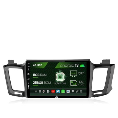 Navigatie Toyota RAV4 (2013-2018), Android 13, Z-Octacore 8GB RAM + 256GB ROM, 10.1 Inch - AD-BGZ10008+AD-BGRKIT060 foto