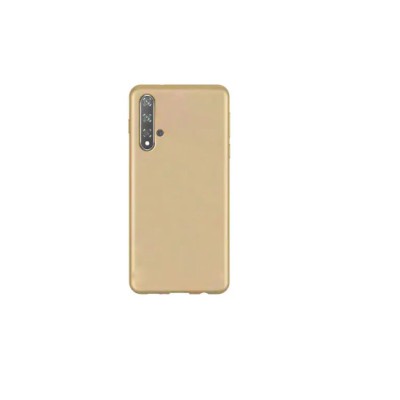Husa compatibila cu Huawei Nova 5T, Silicon Slim, Gold foto