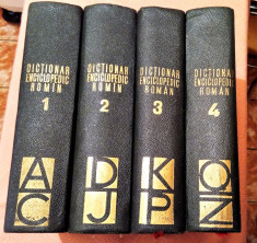 Dictionar Enciclopedic Roman 4 Volume. Editura Politica 1962-1966 - Colectiv foto