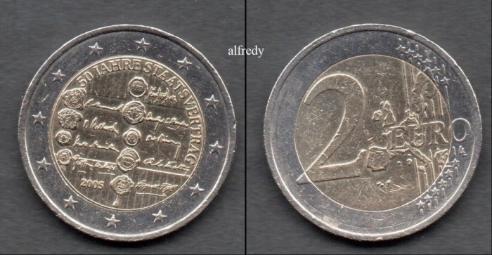 AUSTRIA 2005, 2 euro Tratat