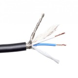 Cablu stereo profesional elSales ELS-CPM pentru microfon , diametru 6 mm , lungime 1 metru , negru