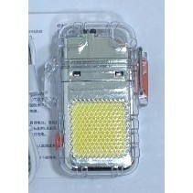 Lanterna de Buzunar cu Bricheta, Flippy, Incarcare USB-C, cu Baterie Li-Pol de 800mAh, Waterproof, Carcasa Blocabila, Silver, 7.4x4.9x1.7cm foto