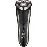 Aparat de ras electric Adler AD 2933, Autonomie 180 minute, Afisaj LCD, Negru