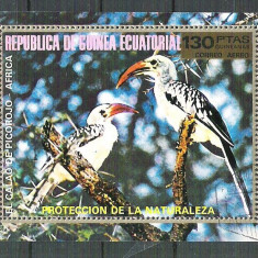 Eq. Guinea 1976 African Birds, perf. sheet, used M.029