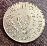 C50 CL 1 - Moneda foarte veche - Cipru - 5 centi - 2004